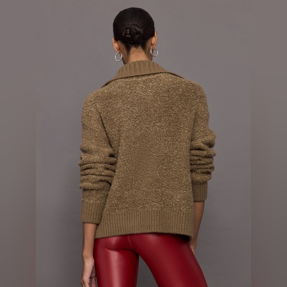 CARBON38 Half Zip Boucle‎ Pullover Sweater jn Caribou Size XS - Picture 3 of 9